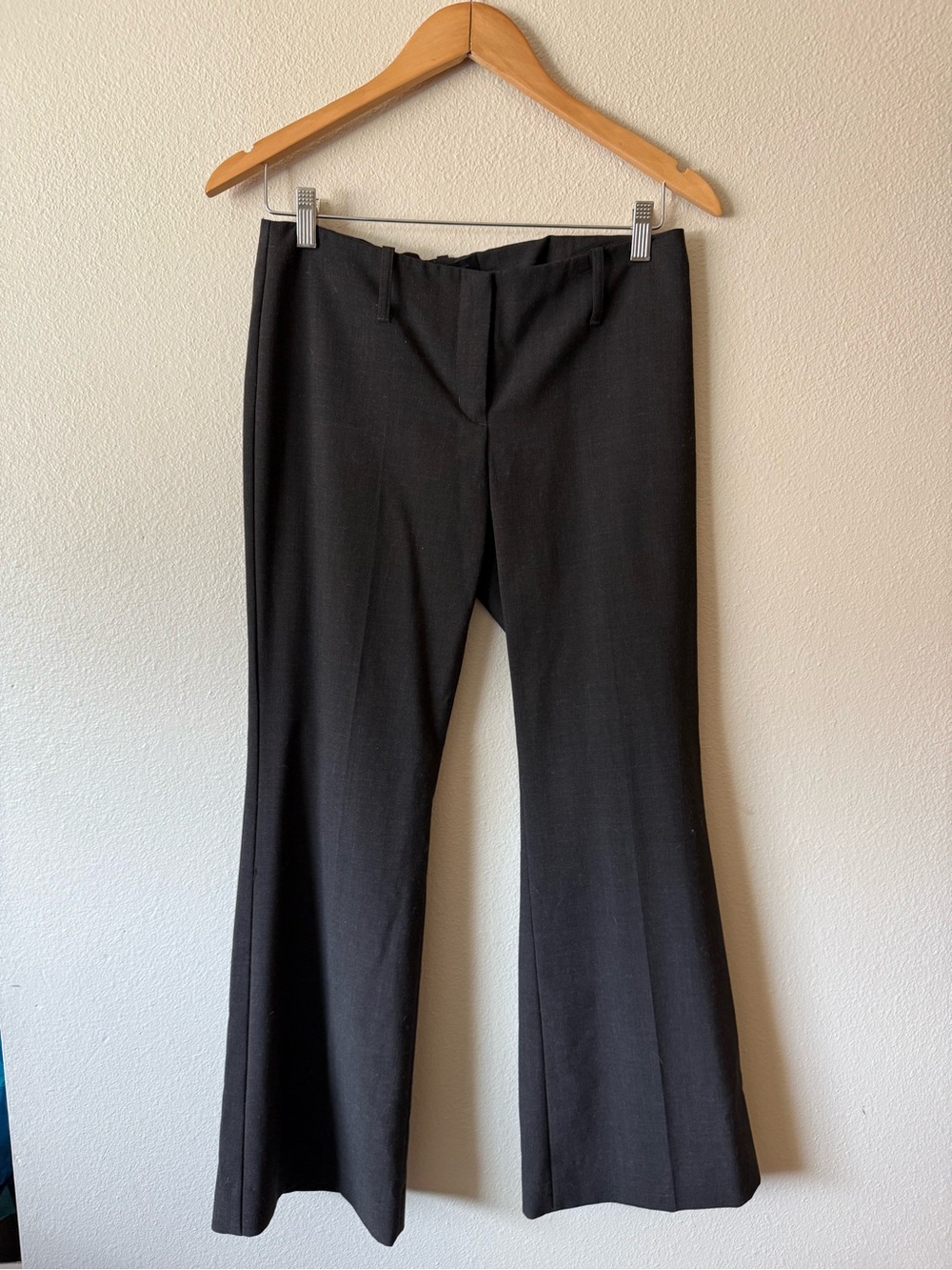 Dark Gray Flared Dress Pants